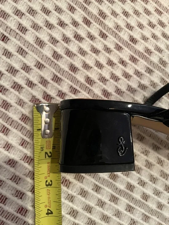 Sam Edelman Rachelle Patent Heels Black Strappy Sandals Size 7.5 Wedding Event - Picture 10 of 10